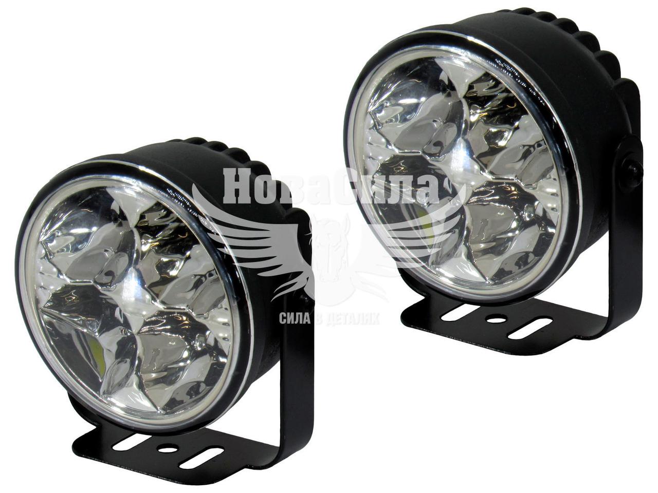 

Фара дневного света (Lavita) 12V 4LED (круглая диам.70мм.) LA HY-092-1-P