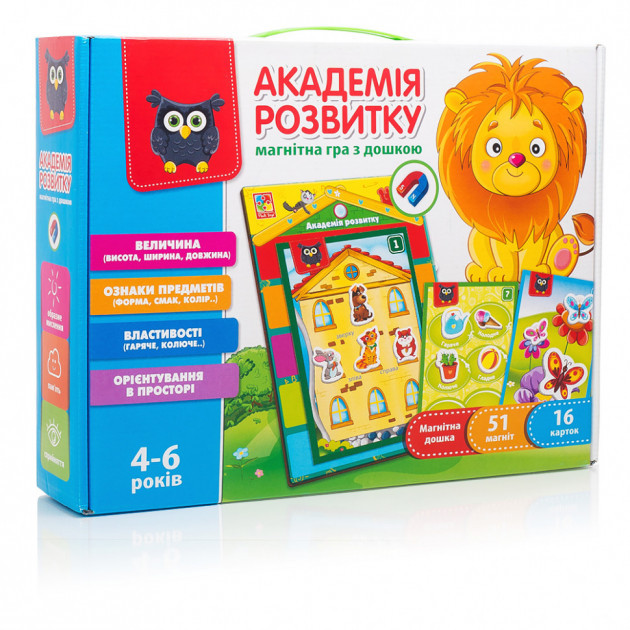 

Магнитная игра Vladi Toys Академия развития VT5412-03, Разные цвета