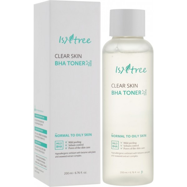 

Очищающий тонер с ВНА-кислотой IsNtree Clear Skin BHA Toner