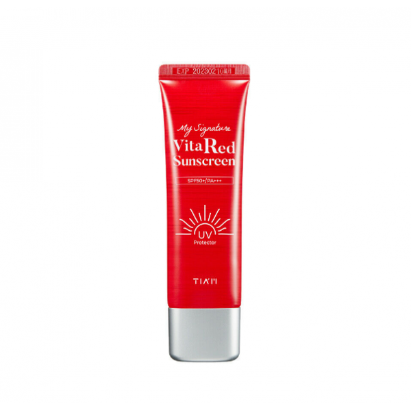 

Солнцезащитный крем с витамином С Tiam My Signature Vita Red Sunscreen SPF50+ PA+++