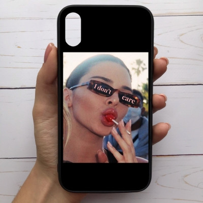 

Чехол Mood для iPhone Xs Max с рисунком I dont care SKL68-287566, Разные цвета