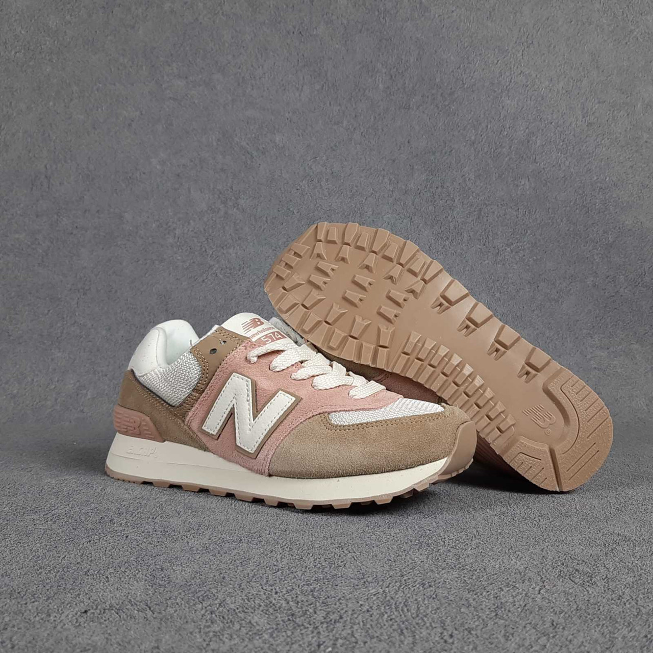 

Кроссовки женские New Balance 574 коричневые, Нью Баланс 574, натуральная замша, прошиты. Код OD-20349 38, Коричневый