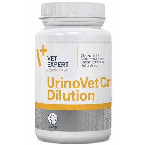 

Капсулы VetExpert UrinoVet Dilution для здоровья мочевой системы кошек, 45 капс