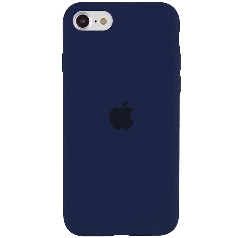 

Уценка Чехол Silicone Case Full Protective (AA) для Apple iPhone SE (2020), Царапина / темный синий / midnight blue