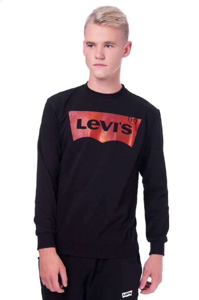 

Свитшот Levi's черный лого