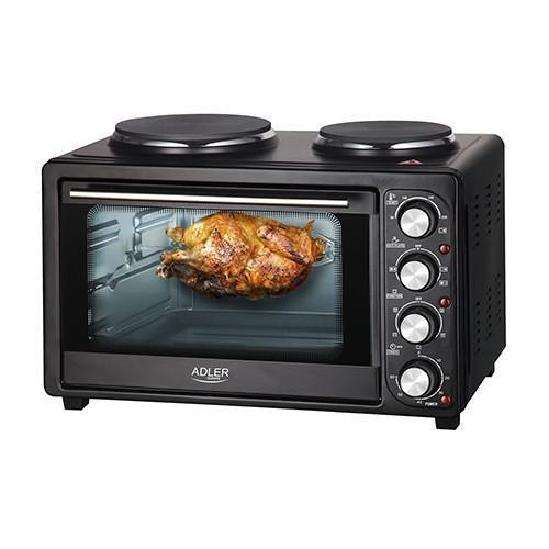 

Электродуховка Adler AD 6020 36 литров с 2 конфорками