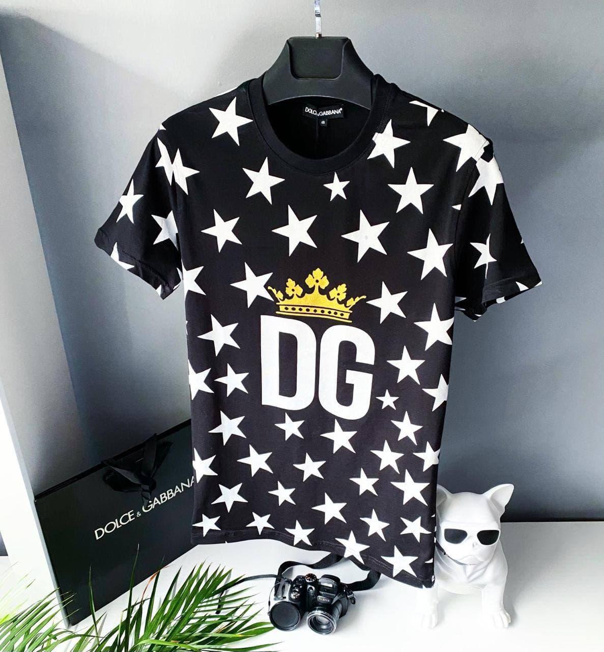 

Мужская Футболка D&G Черная/Белая