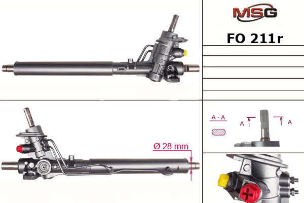 

Рулевая рейка с ГУР Ford Galaxy, Seat Alhambra, Vw Sharan FO211R