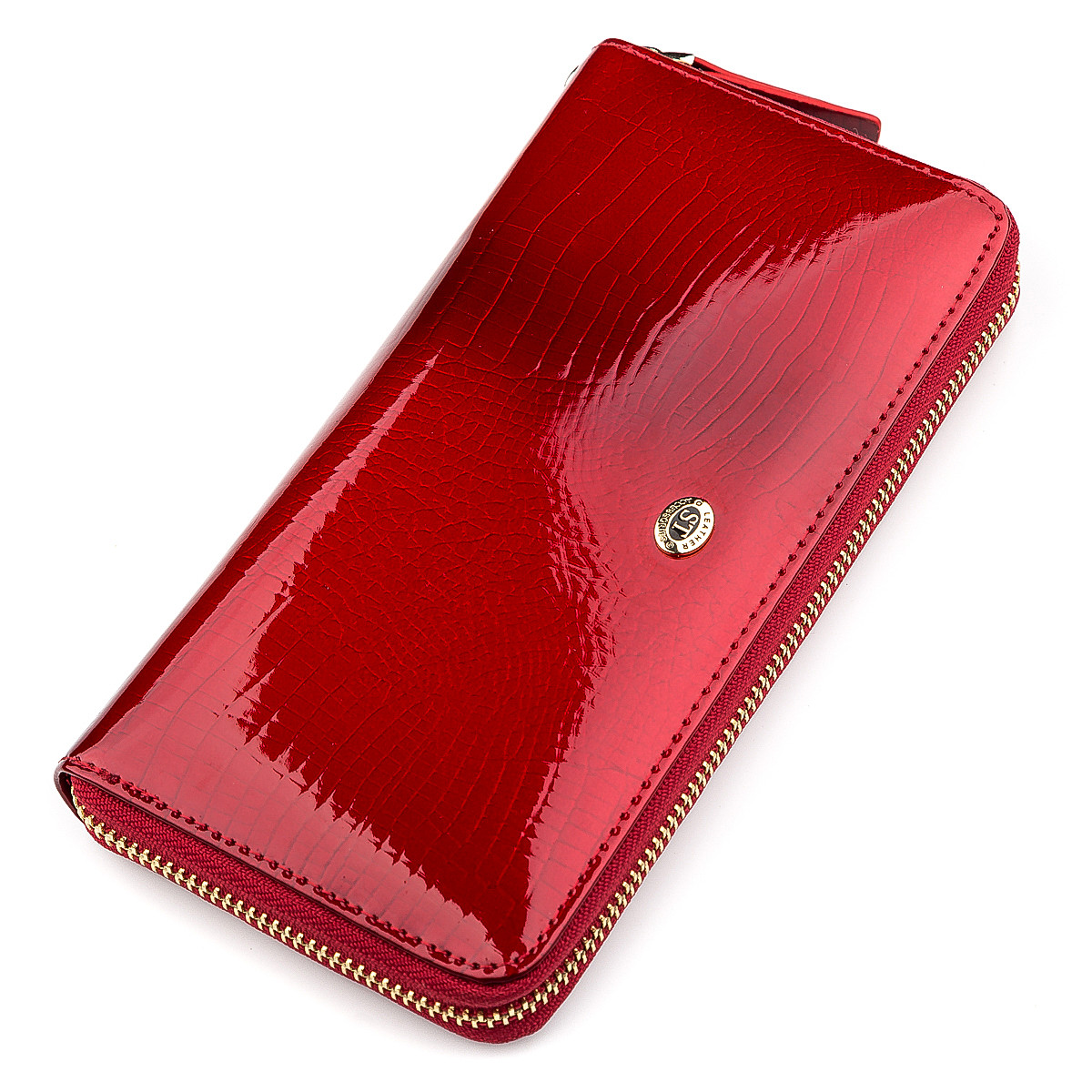 

Кошелек женский ST Leather 18397 (S4001A) на молниях Красный