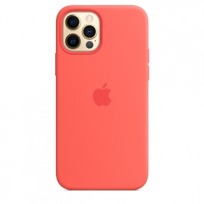 

Чехол силиконовый Silicone Case для Apple iPhone 12, iPhone 12 Pro с поддержкой MagSafe Pink Citrus