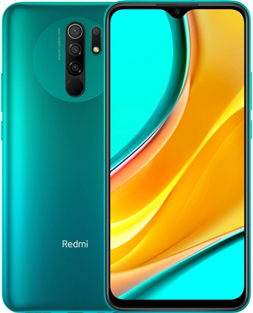 

Xiaomi Redmi 9 3/32Gb Green 6.53" 5020мАч, квад камера, Без NFC, Type-C ЕВРОПА