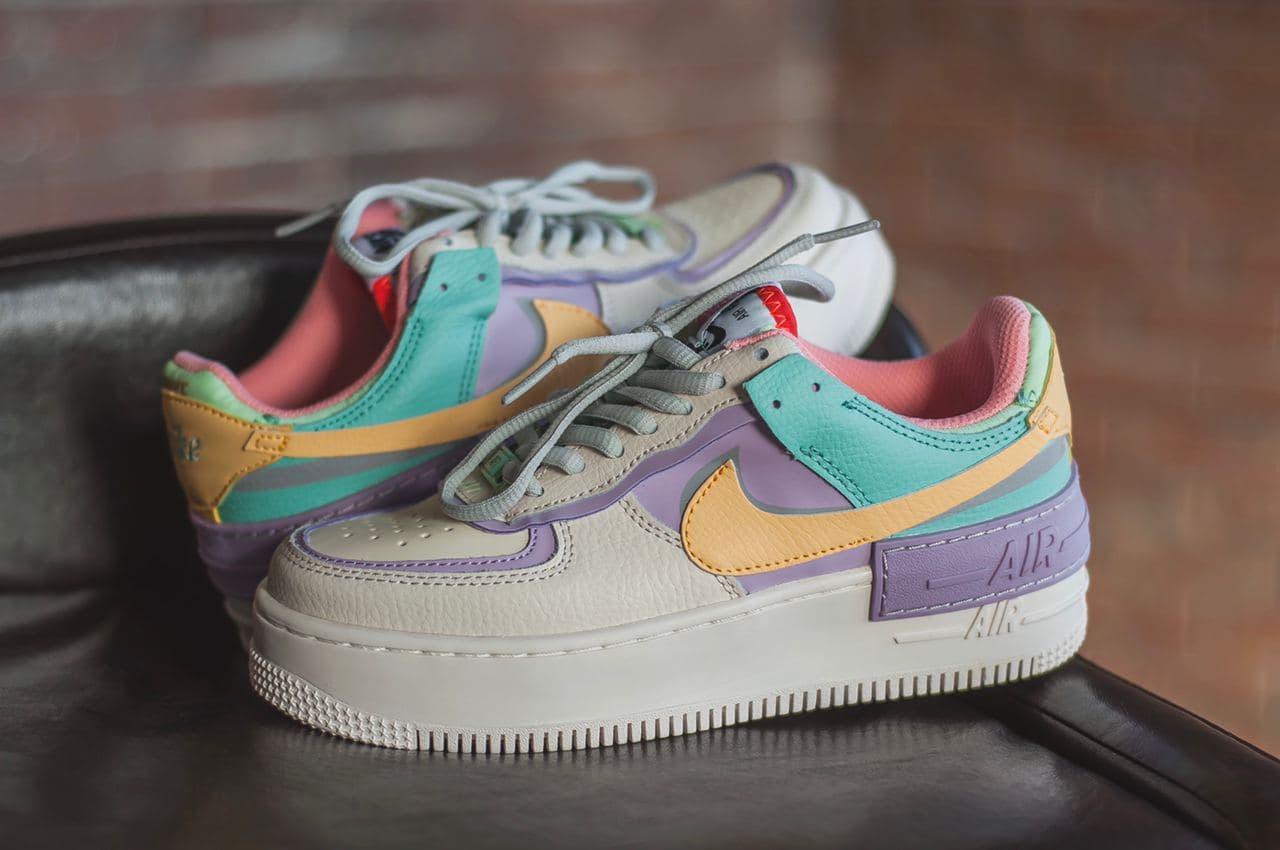 

Женские кроссовки Nike Air Force Shadow Ivory Purple Yellow / Найк Аир Форс Шадоу Айвори Фиолетовые Желтые 41, Белый