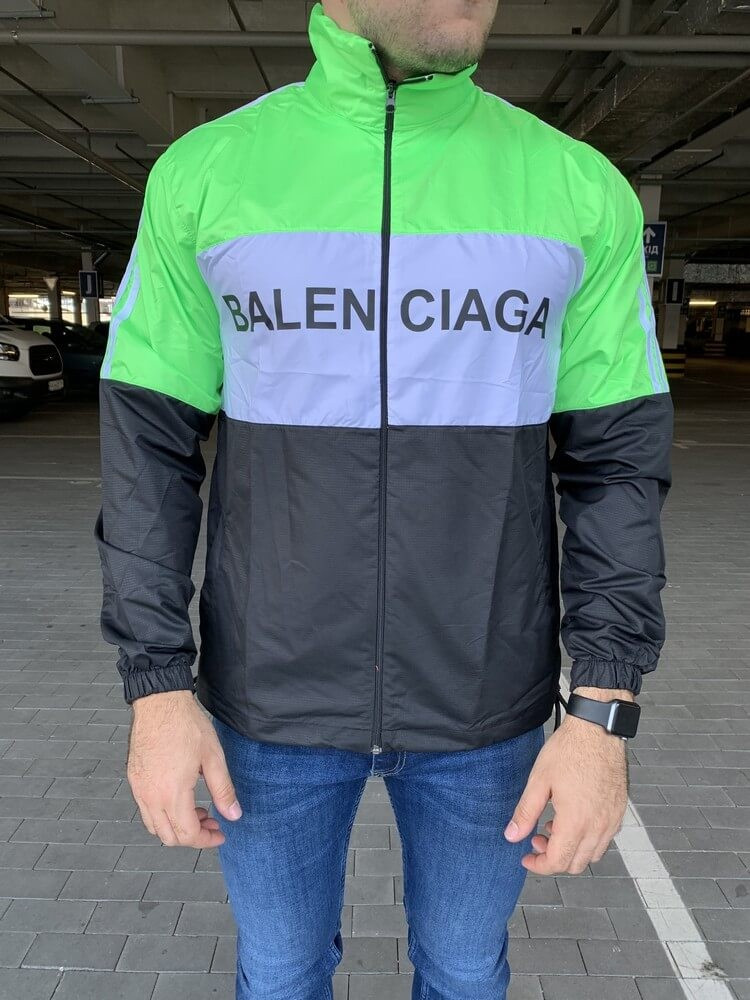 

Ветровка Balenciaga Logo Reflective Zip-Up Neon Green