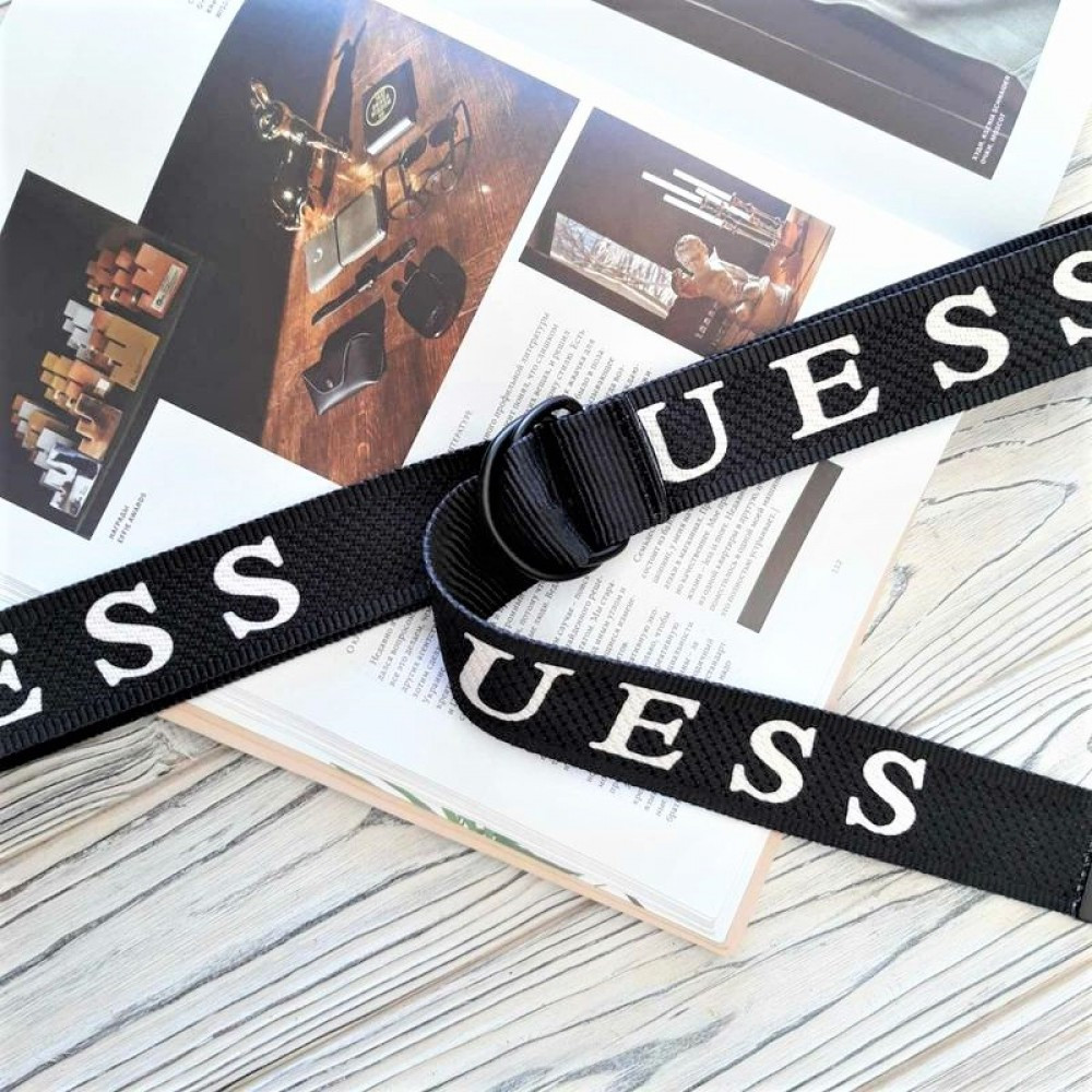 

Тканевый пояс ремень Guess черный