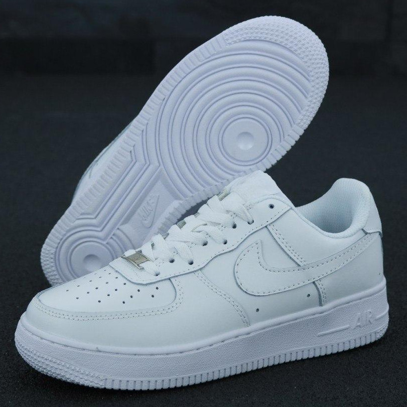 

Мужские кроссовки Nike Air Force 1 Low, натуральная кожа, белый, Вьетнам 46 (КД-4)