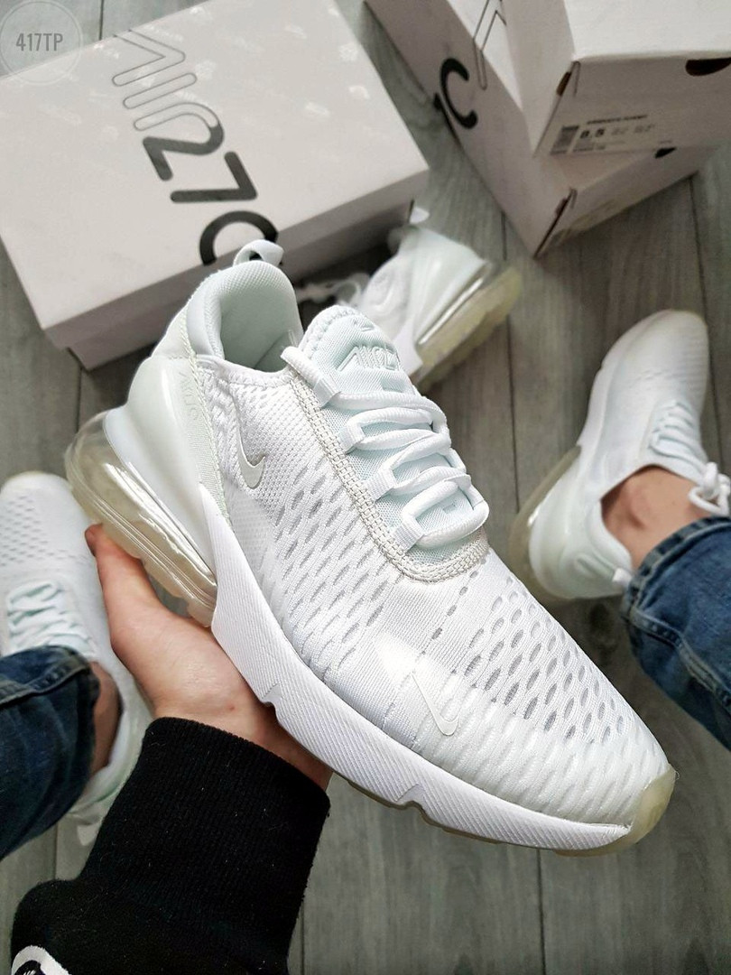 

Мужские кроссовки Nike Air Max 270 Flyknit White Размер 42 26,5 см, Белый