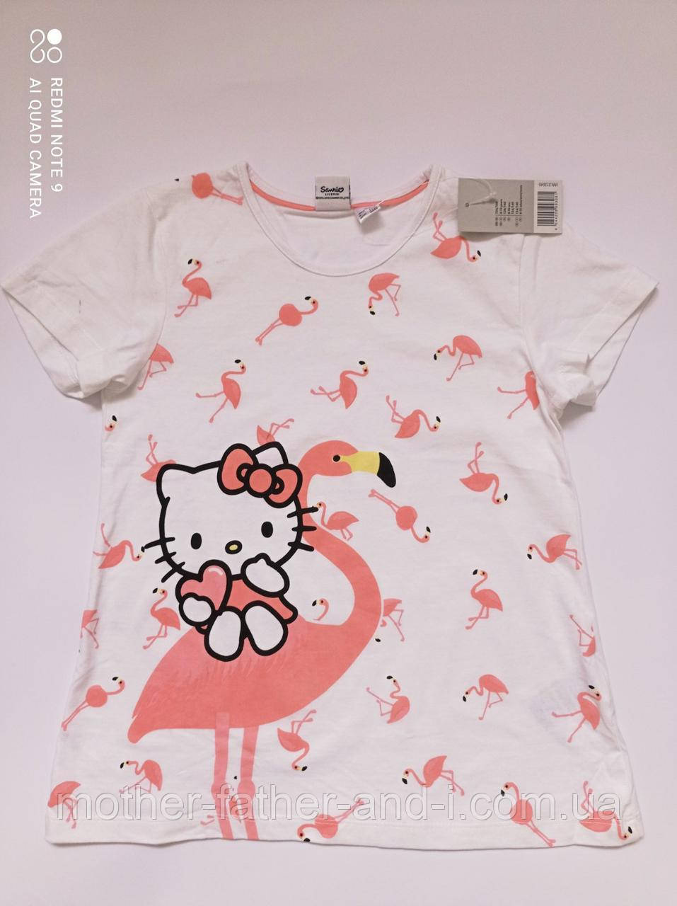 

Футболка для девочки hello kitty р.134/140