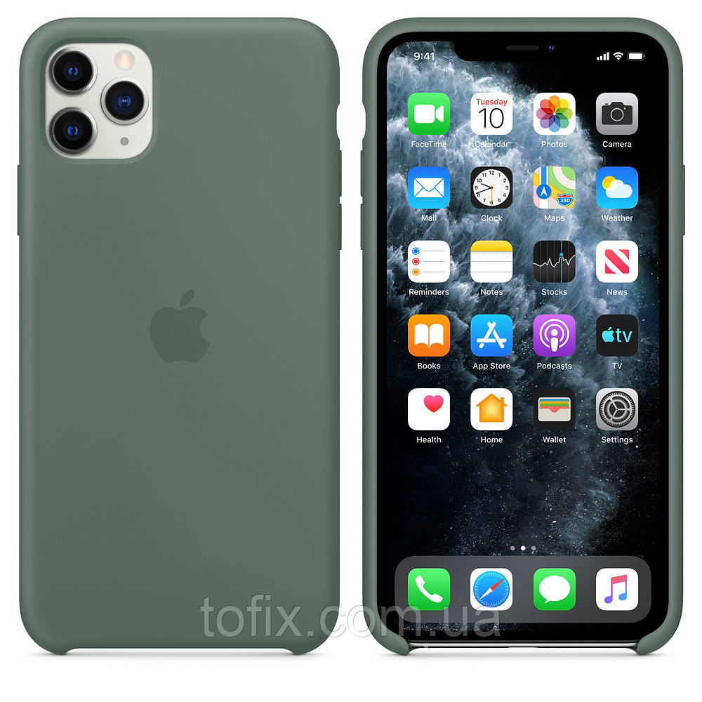 

Чехол для iPhone 11 Pro - Original Soft Case, силиконовый Pine Needle Green