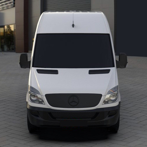 

Mercedes Sprinter 2006-2018 гг. Зимняя накладка на решетку (2006-2013) Глянцевая