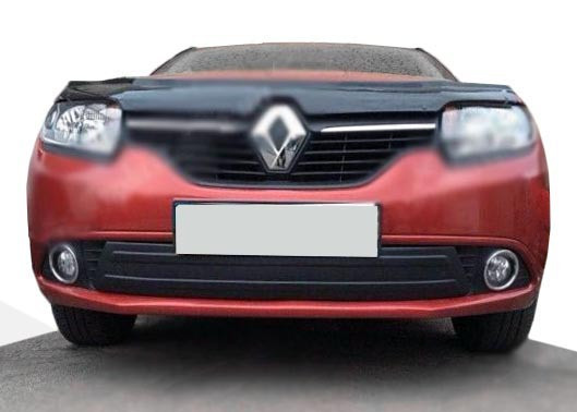 

Renault Sandero 2013↗ гг. Зимняя нижняя накладка на решетку Матовая