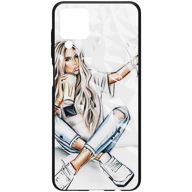 

TPU+PC чехол Prisma Ladies для Samsung Galaxy A12, Selfie