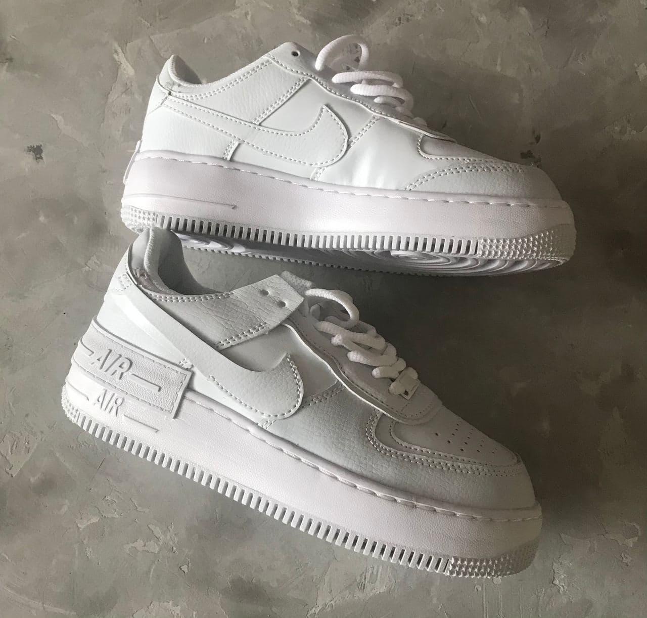 

Женские кроссовки Nike Air Force Shadow White / Найк Аир Форс Шадоу Белые 41, Белый