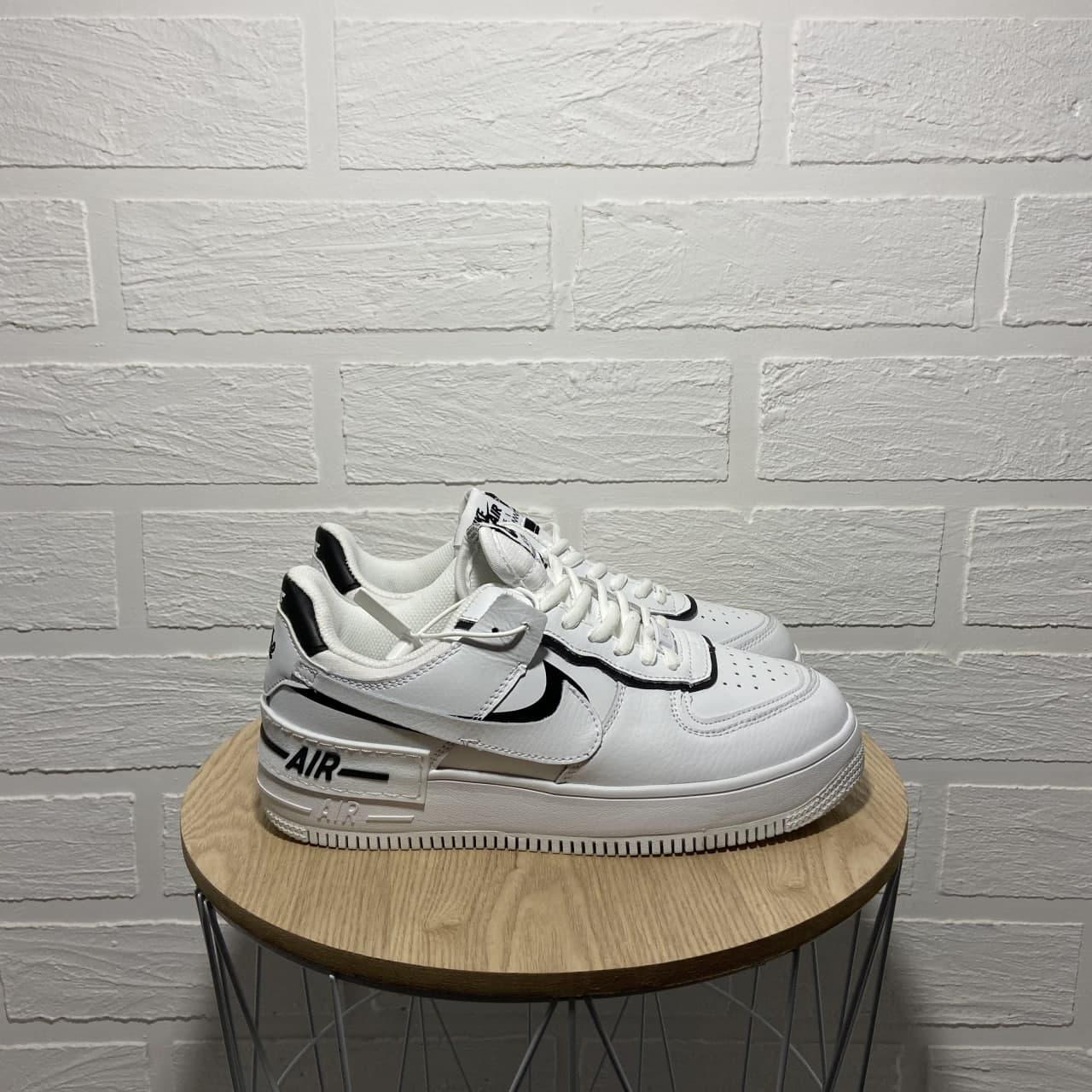 

Женские Кроссовки Nike Air Force Shadow White Black / Найк Аир Форс Шадоу Белый Черный 38