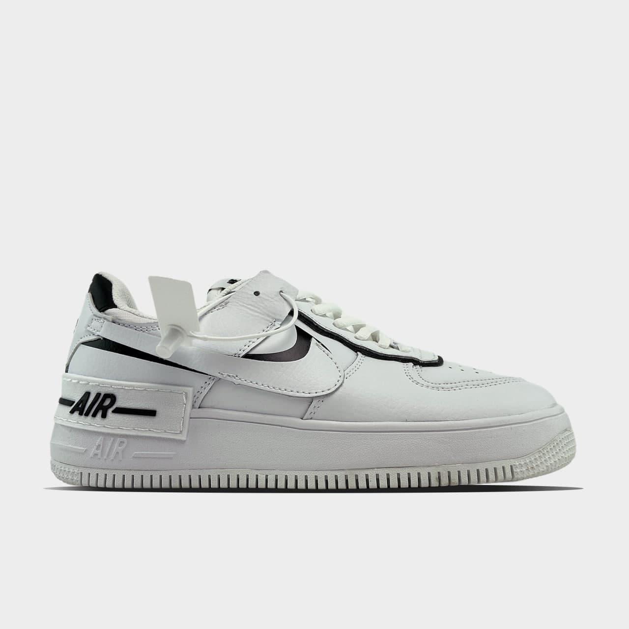 

Женские Кроссовки Nike Air Force Shadow White Black / Найк Аир Форс Шадоу Белый Черный 38