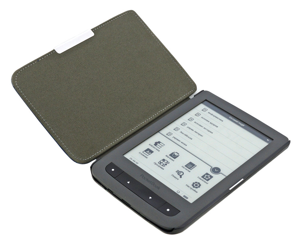Обкладинка PocketBook 614 коричнева - вигляд зсередини
