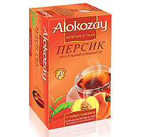 Чай "Alokozay Tee" 25п * 2г Черный с Персиком КОНВЕРТ (1/12) / чай Алокозай Персик 25 пак.
