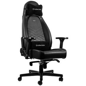 Крісло для геймерів Noblechairs Icon Black/Platinum White (GAGC-086), фото 2