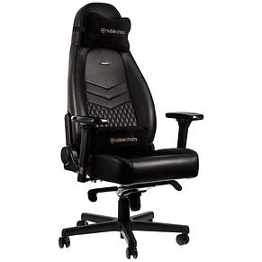 Крісло для геймерів Noblechairs Icon Real Leather Black (GAGC-090), фото 2