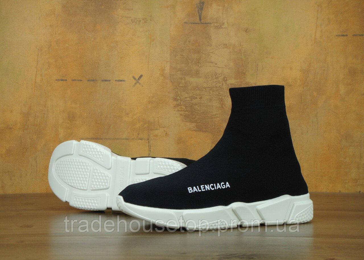 

Кроссовки Balenciaga Speed Trainer Black White (Баленсиага Спид Трейнер черно-белые носок 36-45) 37