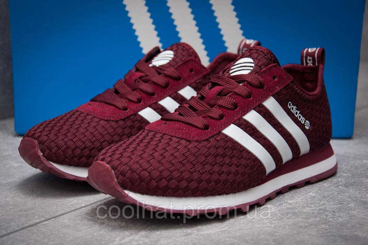 

Кроссовки женские Adidas Lite, бордовые; верх- Текстиль, ( ! Наличие►: 37 ◄)