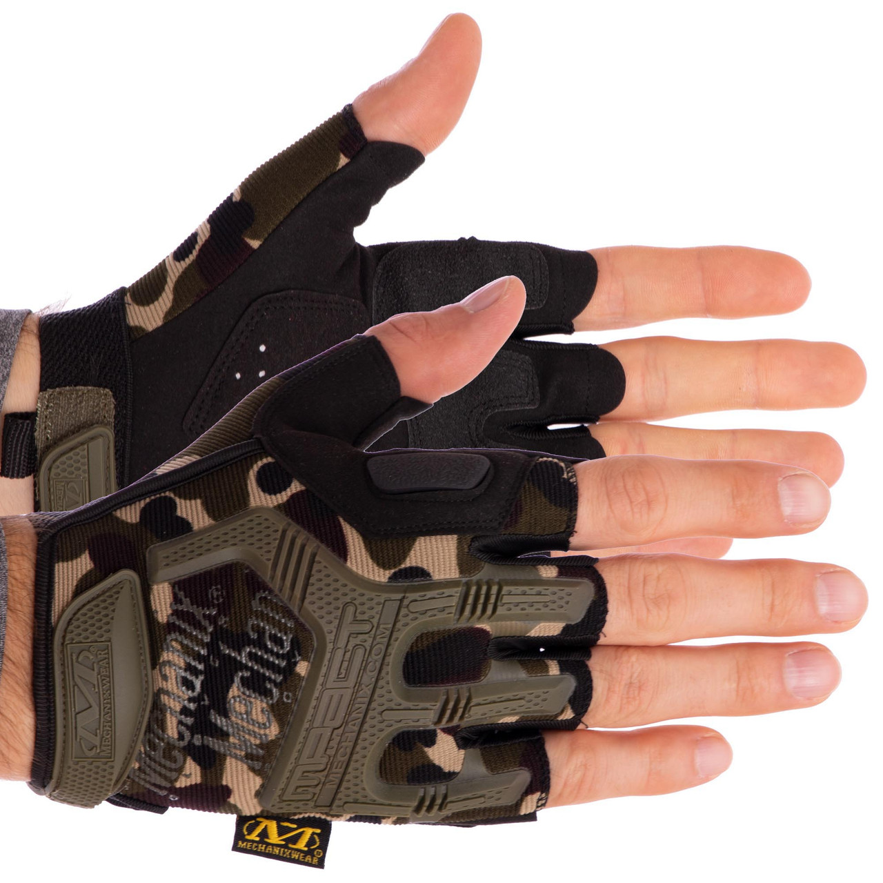 

Перчатки тактические с открытыми пальцами MECHANIX BC-4927-HG, L