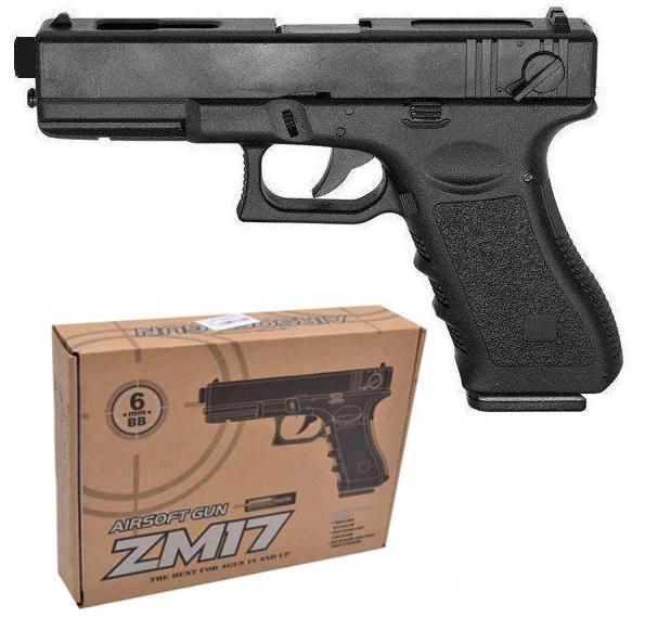 

Игрушечный пистолет ZM17 металлический, Черный