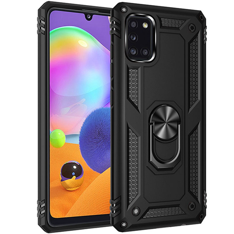 

Ударопрочный чехол Serge Ring for Magnet для Samsung Galaxy A31, Черный