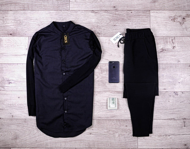 Мужской комплект рубашка брюки ASOS костюм молодежный стильный современный весенний / Одежда мужская