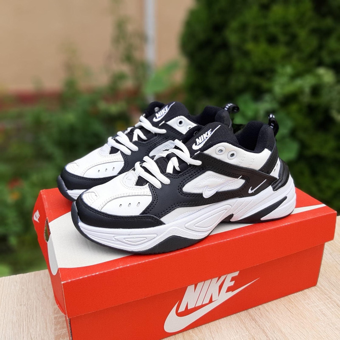 

Nike M2K Tekno женские демисезонные белые c черным кроссовки на шнурках 37, Белый