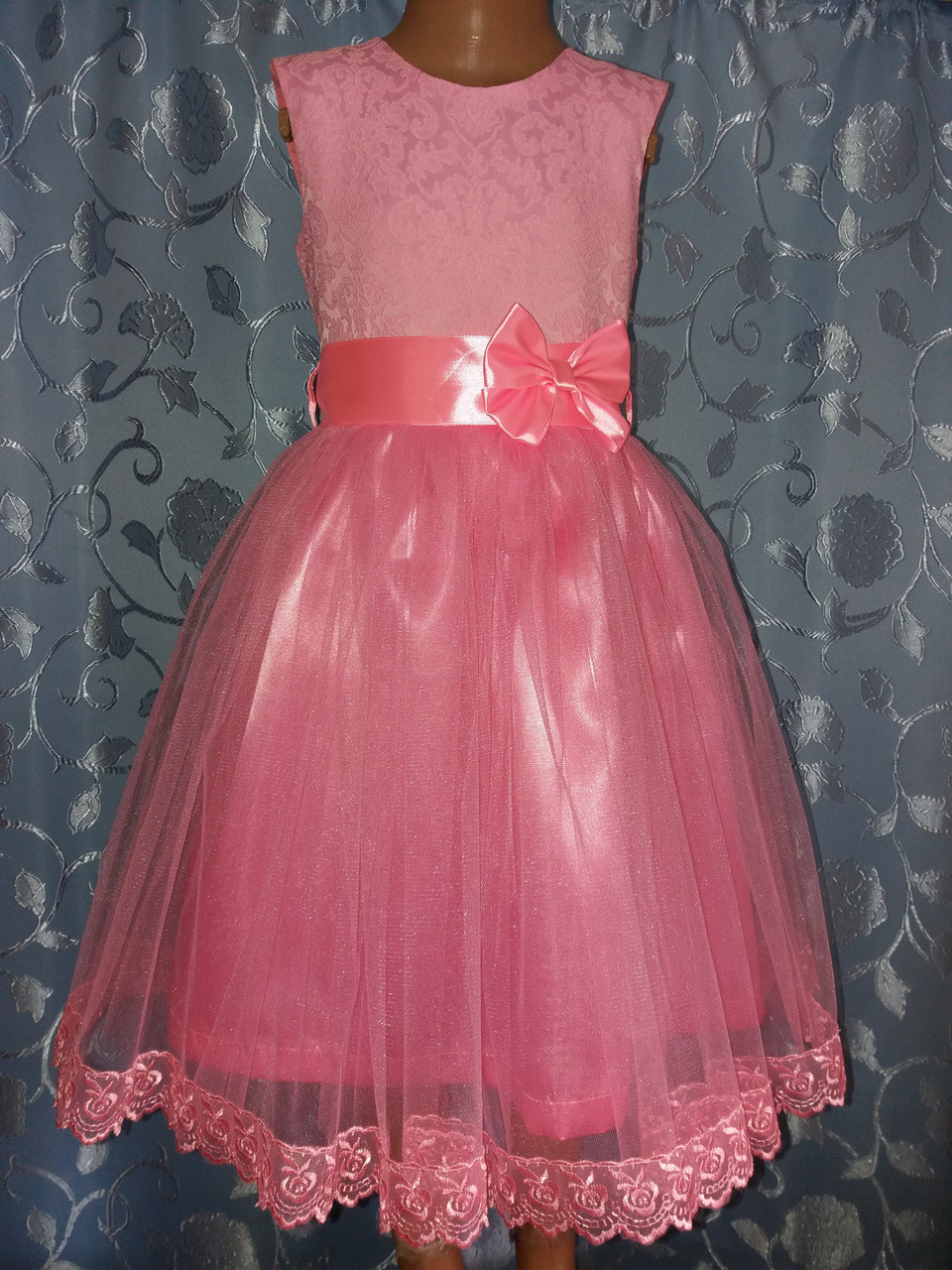 

Святкова дитяча сукня «Рожева ніжність» 116, Розовый
