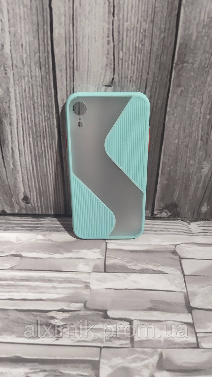 

IPhone XR Чохол 2в1 Shadow Matte Case Wave Turquoise