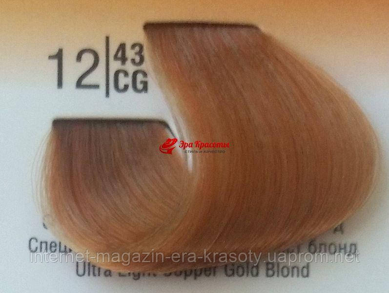 

Крем-краска для волос 12/43CG Специальный светлый рыжий блонд Basic color Spa Master Professional, 100 мл