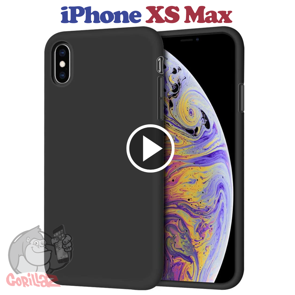 

Силиконовый чехол для iPhone XS MAX черный