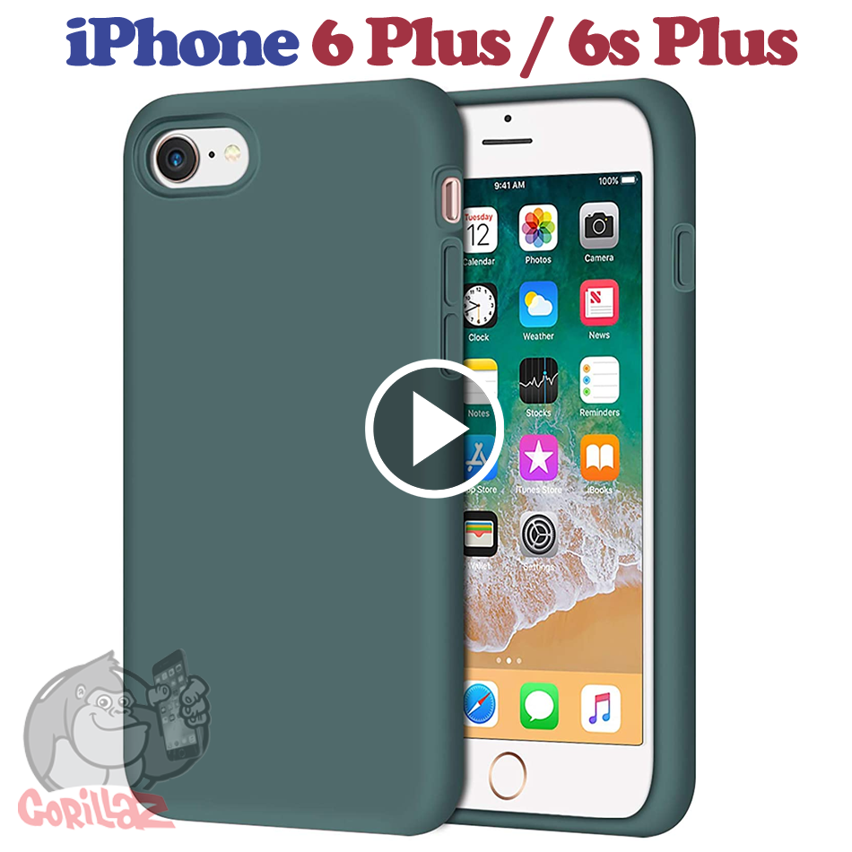 

Силиконовый чехол для iPhone 6 Plus (6S Plus) темно-зеленый