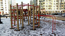 Детские спортивно-игровые комплексы "Акробат" (Цвет бруса темный), фото 2