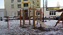 Детские спортивно-игровые комплексы "Акробат" (Цвет бруса темный), фото 3