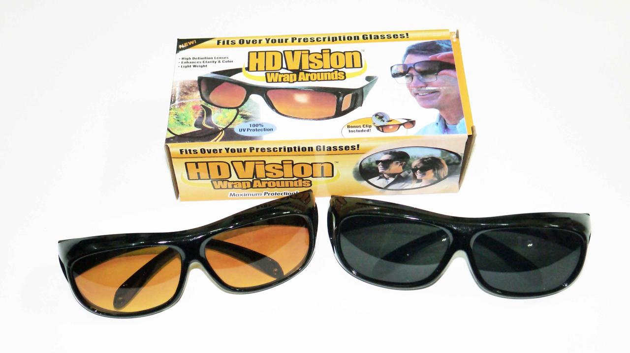 

Очки для водителей вождения ночью днем комплект 2шт HD Vision Glasses дневной и ночной езды