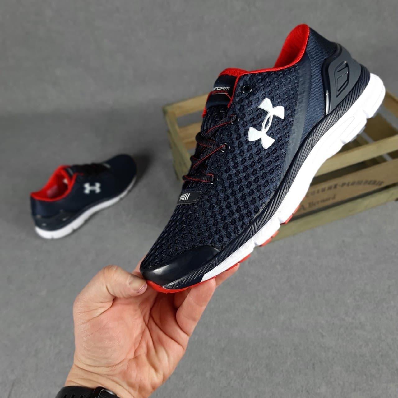 

Мужские кроссовки Under Armour Speedform Gemini Синие с красным сетка 41