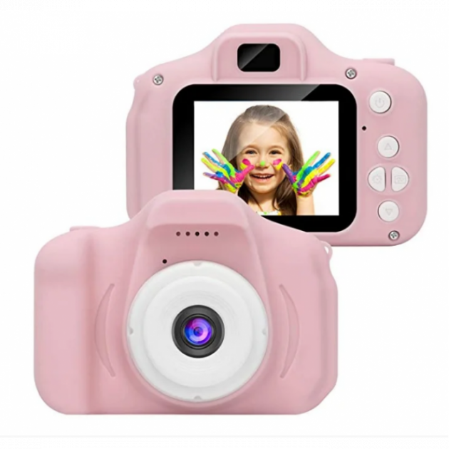 

Детский цифровой фотоаппарат с записью видео Kids Camera GM14 Multy Pro Розовый (47475)