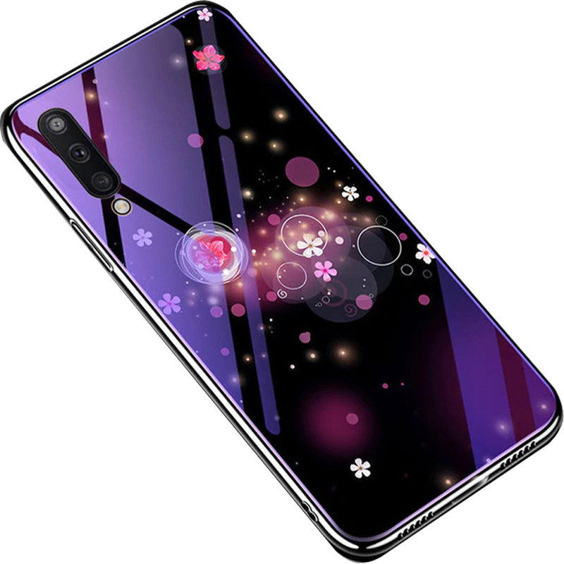 

TPU+Glass чехол Fantasy с глянцевыми торцами для Samsung Galaxy A50 (A505F) / A50s / A30s Пузырьки и цветы